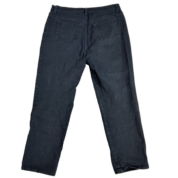 Gloria Vanderbilt Amanda Bootcut Jeans‎ Women's Size 16 Petite Black Denim - Picture 3 of 16